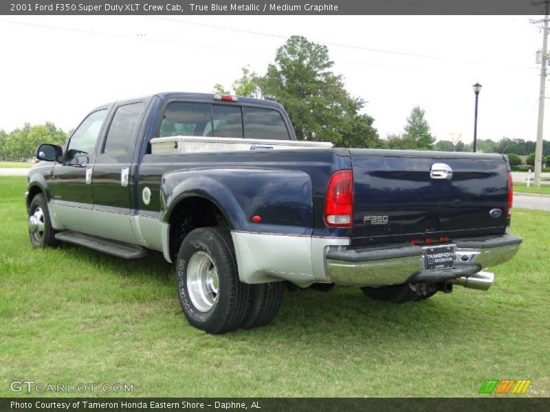 True Blue Metallic / Medium Graphite 2001 Ford F350 Super Duty XLT Crew Cab