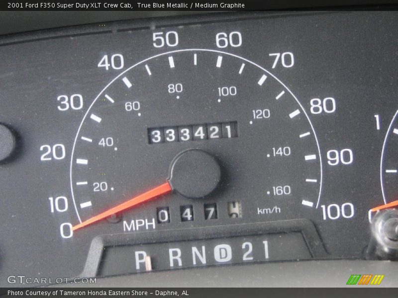 True Blue Metallic / Medium Graphite 2001 Ford F350 Super Duty XLT Crew Cab