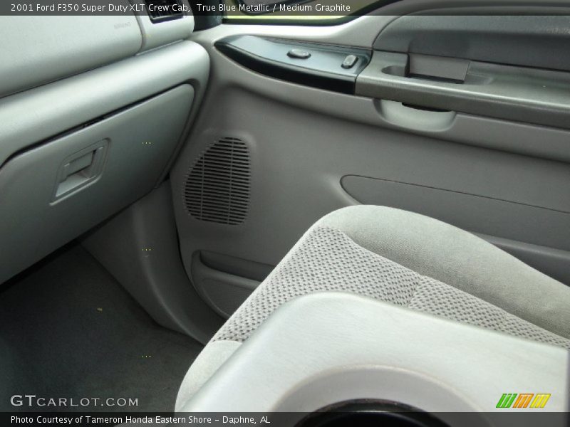 True Blue Metallic / Medium Graphite 2001 Ford F350 Super Duty XLT Crew Cab