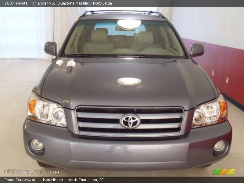 Bluestone Metallic / Ivory Beige 2007 Toyota Highlander V6