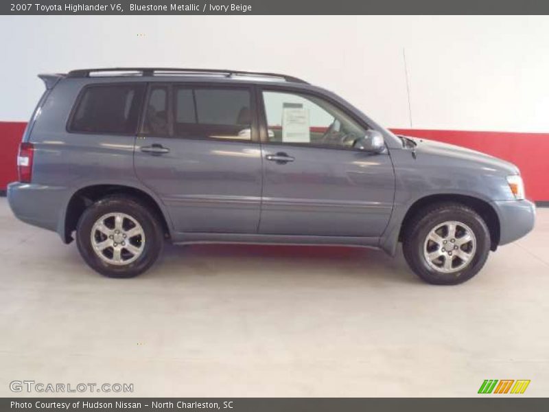 Bluestone Metallic / Ivory Beige 2007 Toyota Highlander V6