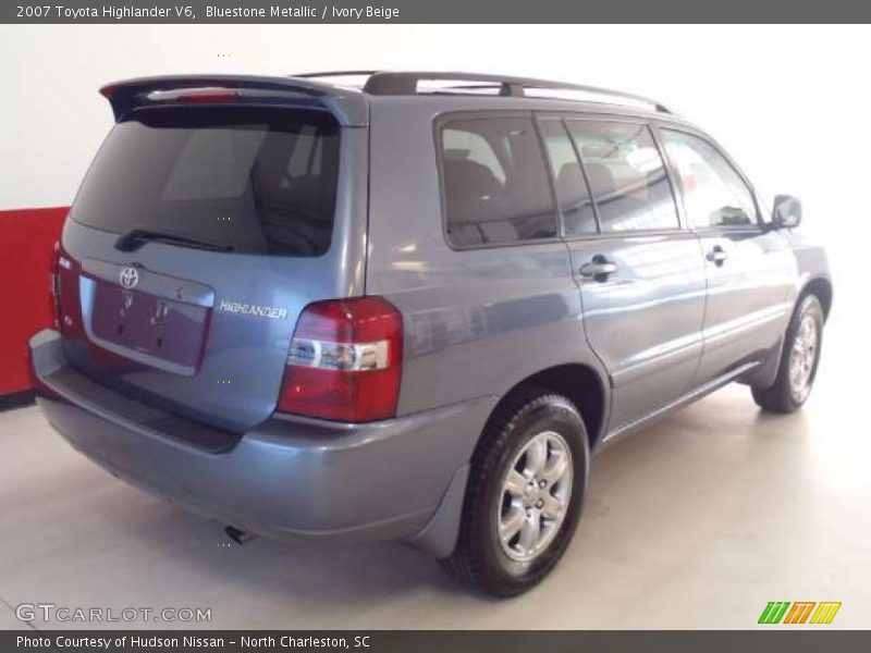 Bluestone Metallic / Ivory Beige 2007 Toyota Highlander V6
