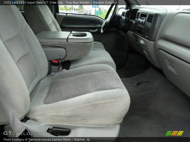 True Blue Metallic / Medium Graphite 2001 Ford F350 Super Duty XLT Crew Cab