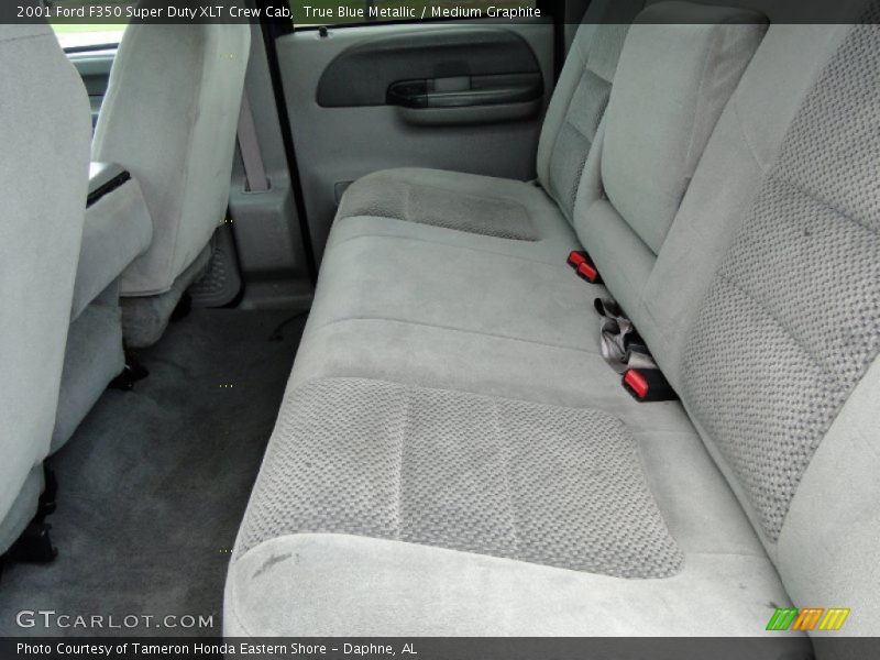 True Blue Metallic / Medium Graphite 2001 Ford F350 Super Duty XLT Crew Cab
