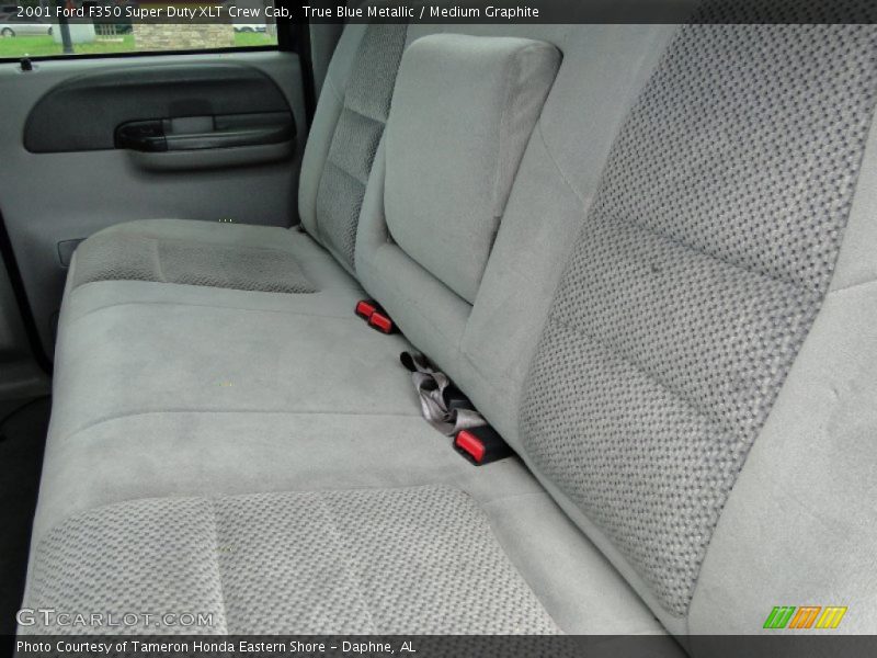 True Blue Metallic / Medium Graphite 2001 Ford F350 Super Duty XLT Crew Cab