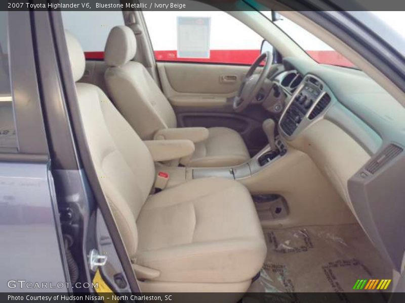 Bluestone Metallic / Ivory Beige 2007 Toyota Highlander V6