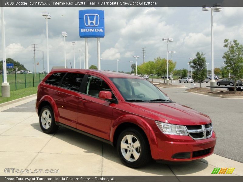 Inferno Red Crystal Pearl / Dark Slate Gray/Light Graystone 2009 Dodge Journey SXT