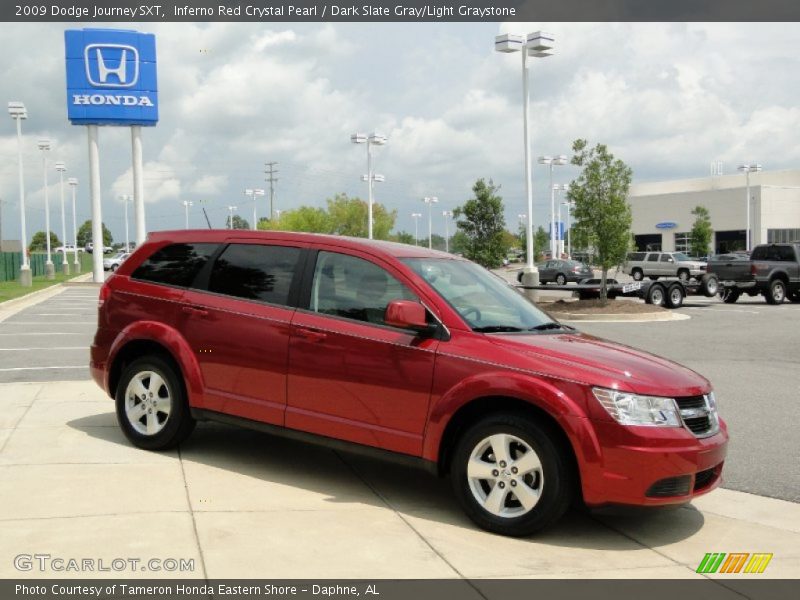 Inferno Red Crystal Pearl / Dark Slate Gray/Light Graystone 2009 Dodge Journey SXT