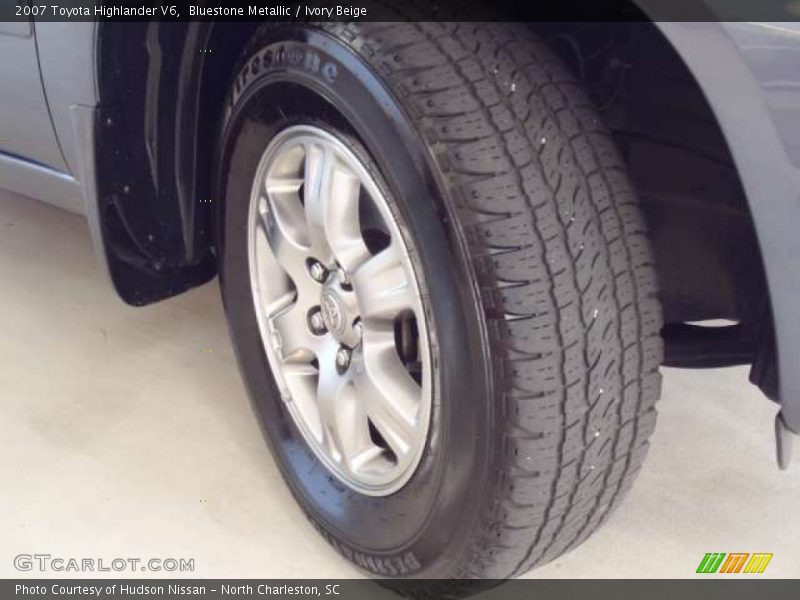 Bluestone Metallic / Ivory Beige 2007 Toyota Highlander V6