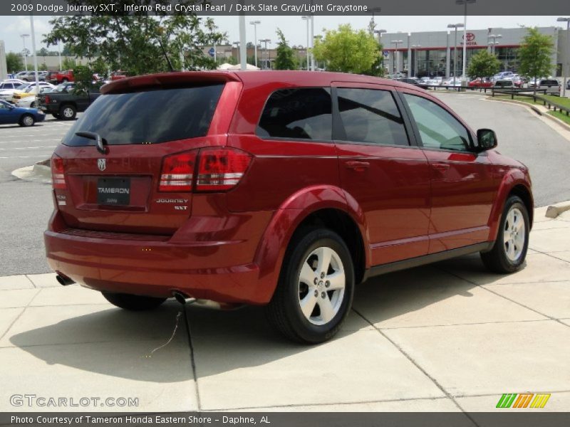 Inferno Red Crystal Pearl / Dark Slate Gray/Light Graystone 2009 Dodge Journey SXT