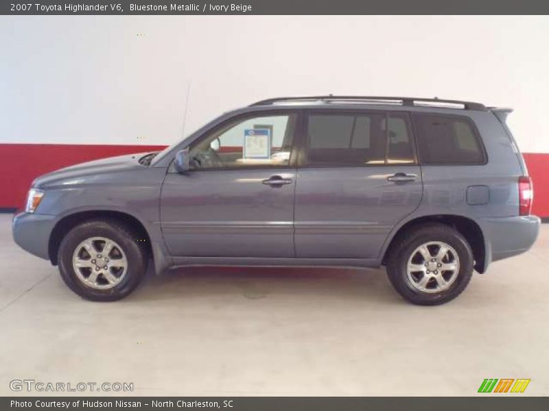 Bluestone Metallic / Ivory Beige 2007 Toyota Highlander V6