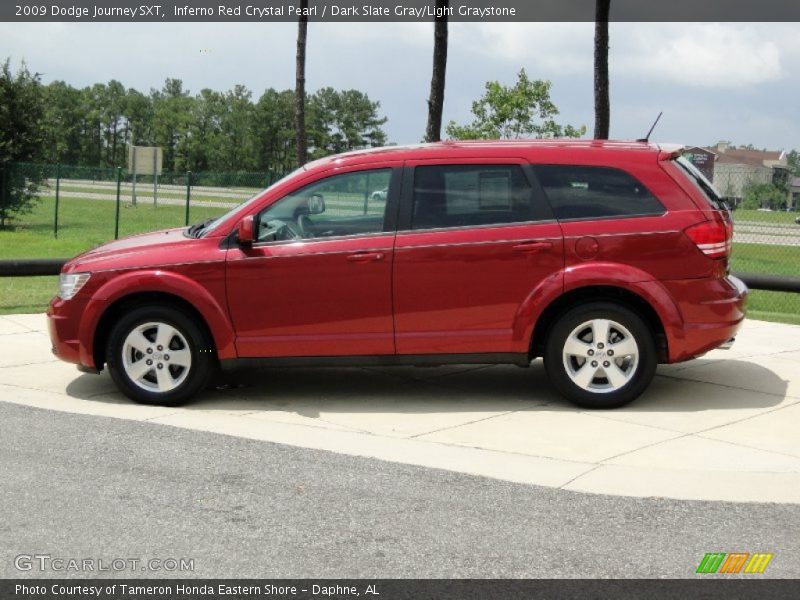 Inferno Red Crystal Pearl / Dark Slate Gray/Light Graystone 2009 Dodge Journey SXT