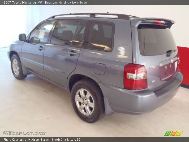 Bluestone Metallic / Ivory Beige 2007 Toyota Highlander V6