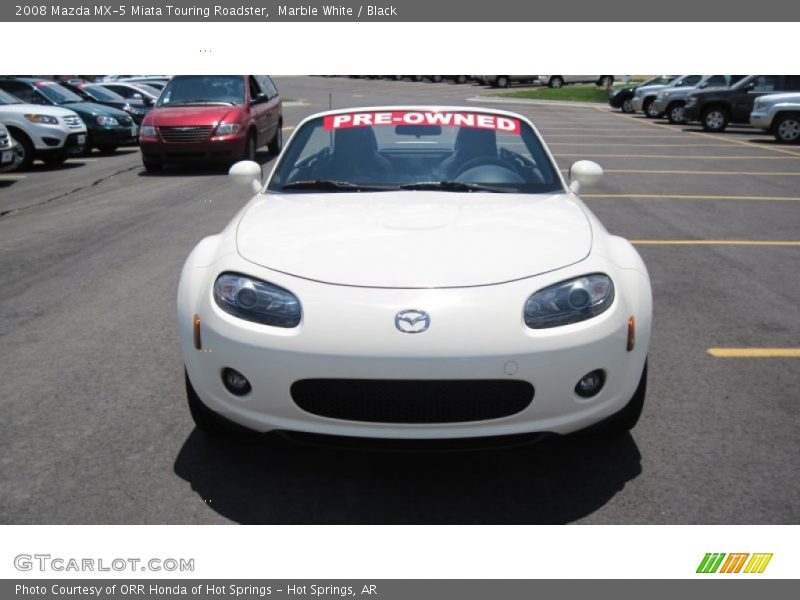 Marble White / Black 2008 Mazda MX-5 Miata Touring Roadster