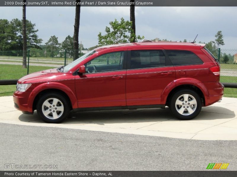 Inferno Red Crystal Pearl / Dark Slate Gray/Light Graystone 2009 Dodge Journey SXT