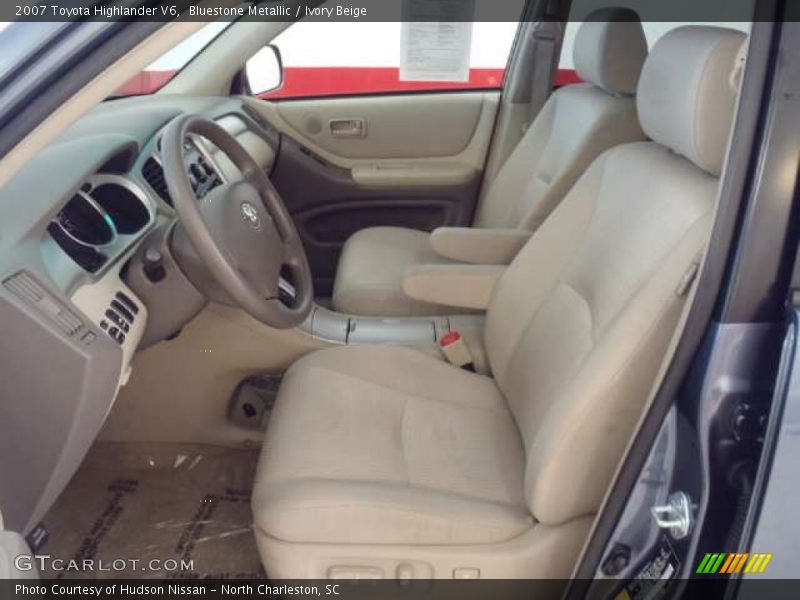 Bluestone Metallic / Ivory Beige 2007 Toyota Highlander V6