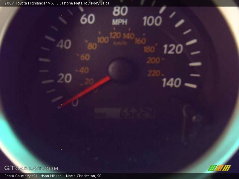 Bluestone Metallic / Ivory Beige 2007 Toyota Highlander V6