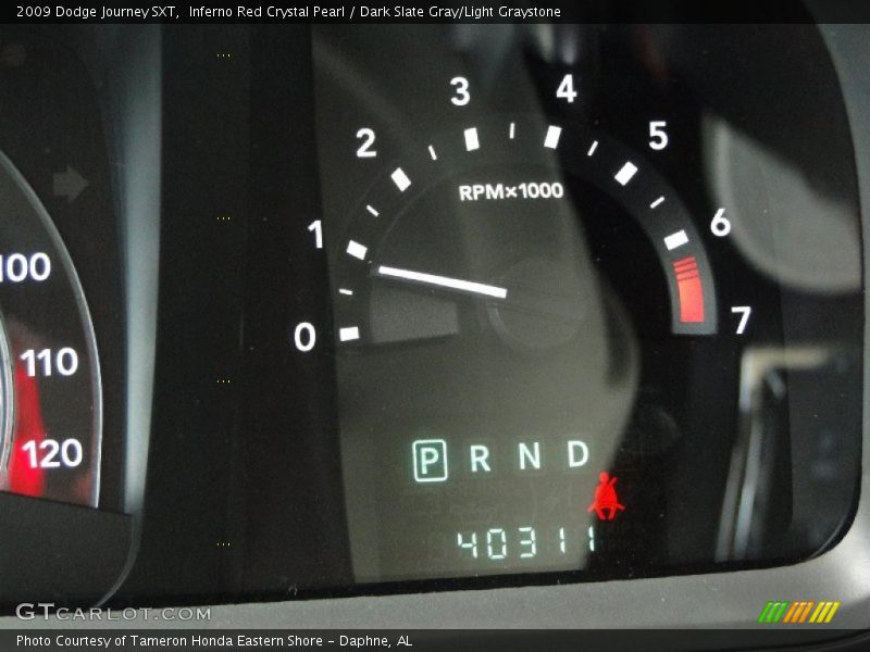 Inferno Red Crystal Pearl / Dark Slate Gray/Light Graystone 2009 Dodge Journey SXT