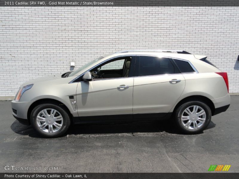 Gold Mist Metallic / Shale/Brownstone 2011 Cadillac SRX FWD