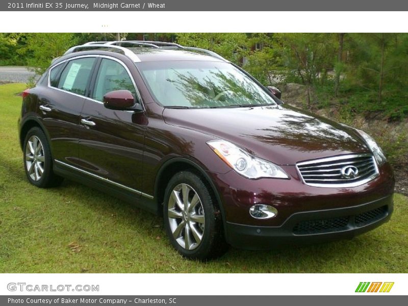Midnight Garnet / Wheat 2011 Infiniti EX 35 Journey