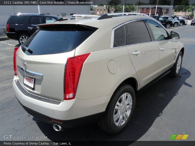 Gold Mist Metallic / Shale/Brownstone 2011 Cadillac SRX FWD