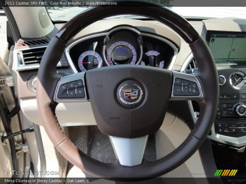 Gold Mist Metallic / Shale/Brownstone 2011 Cadillac SRX FWD