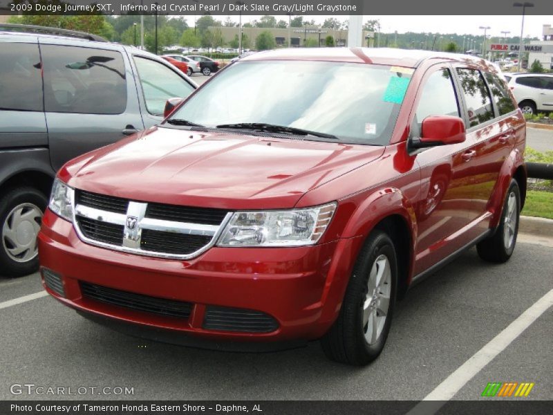 Inferno Red Crystal Pearl / Dark Slate Gray/Light Graystone 2009 Dodge Journey SXT