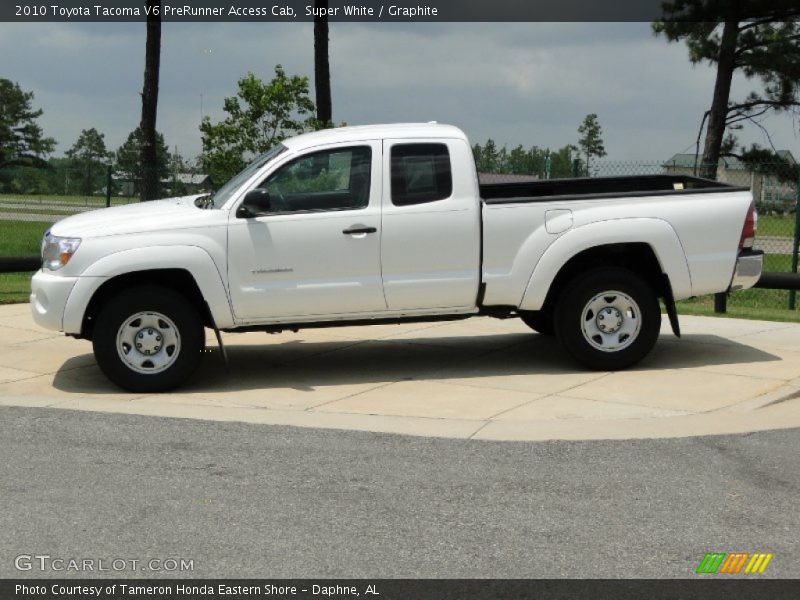 Super White / Graphite 2010 Toyota Tacoma V6 PreRunner Access Cab