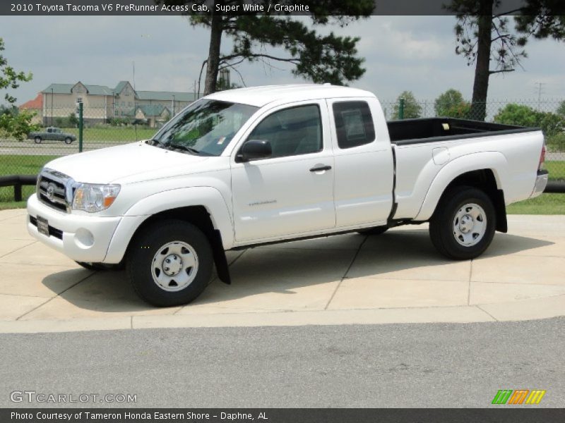 Super White / Graphite 2010 Toyota Tacoma V6 PreRunner Access Cab