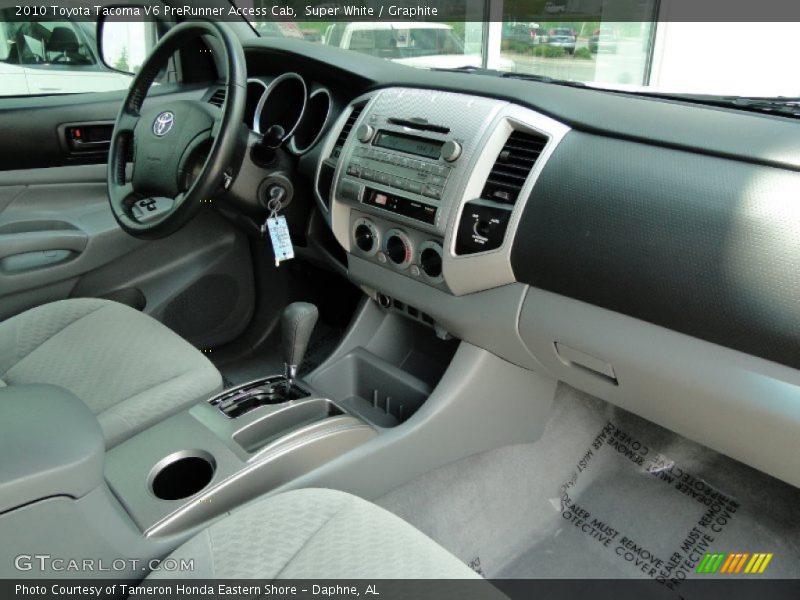 Super White / Graphite 2010 Toyota Tacoma V6 PreRunner Access Cab