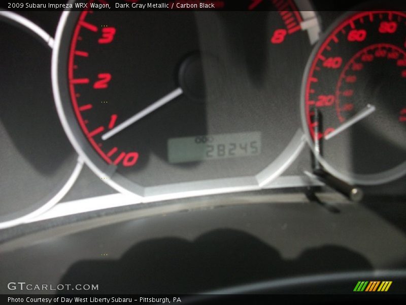 Dark Gray Metallic / Carbon Black 2009 Subaru Impreza WRX Wagon
