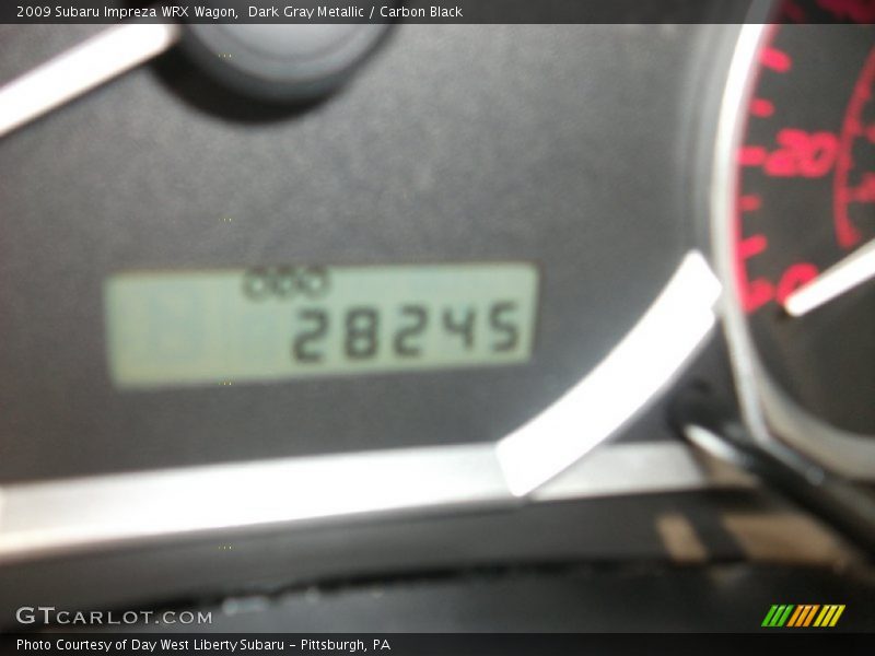 Dark Gray Metallic / Carbon Black 2009 Subaru Impreza WRX Wagon