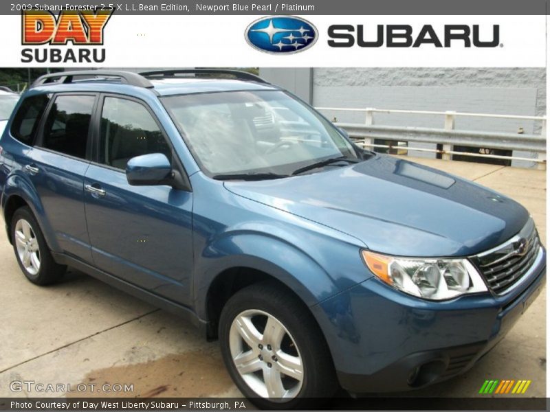Newport Blue Pearl / Platinum 2009 Subaru Forester 2.5 X L.L.Bean Edition