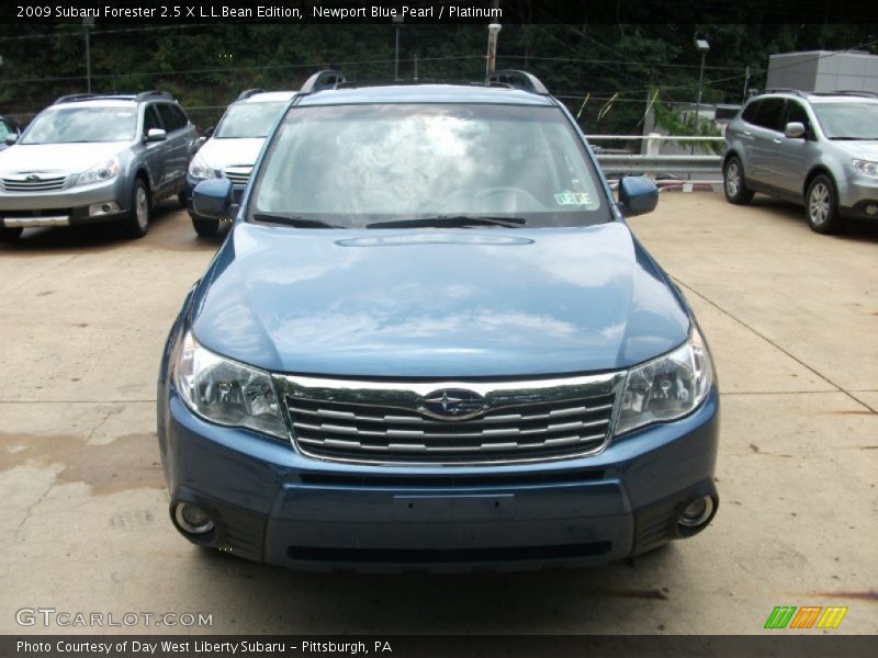 Newport Blue Pearl / Platinum 2009 Subaru Forester 2.5 X L.L.Bean Edition
