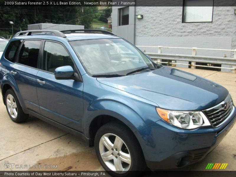 Newport Blue Pearl / Platinum 2009 Subaru Forester 2.5 X L.L.Bean Edition
