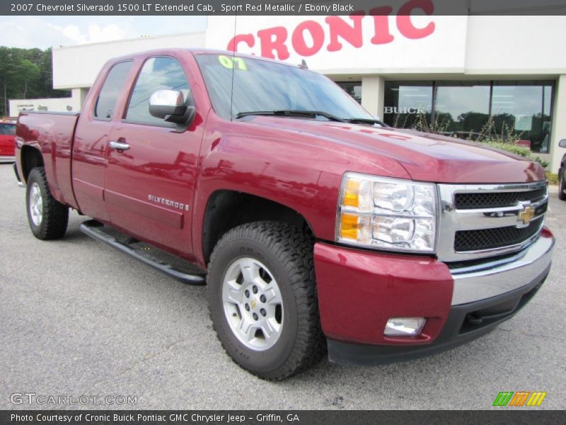Sport Red Metallic / Ebony Black 2007 Chevrolet Silverado 1500 LT Extended Cab