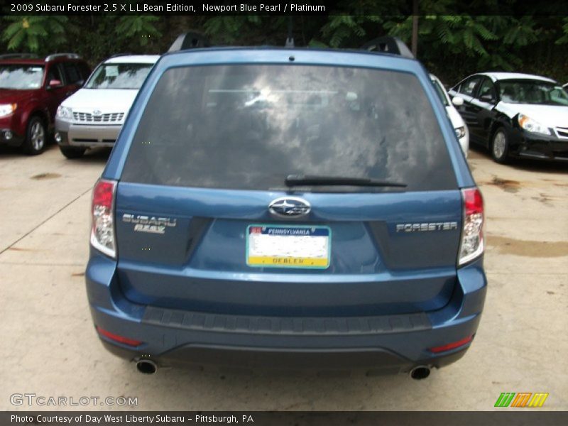 Newport Blue Pearl / Platinum 2009 Subaru Forester 2.5 X L.L.Bean Edition