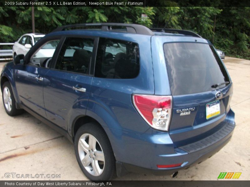 Newport Blue Pearl / Platinum 2009 Subaru Forester 2.5 X L.L.Bean Edition