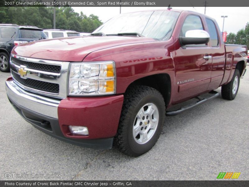 Sport Red Metallic / Ebony Black 2007 Chevrolet Silverado 1500 LT Extended Cab