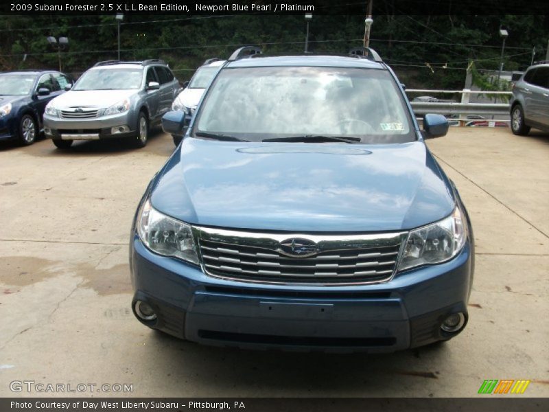 Newport Blue Pearl / Platinum 2009 Subaru Forester 2.5 X L.L.Bean Edition