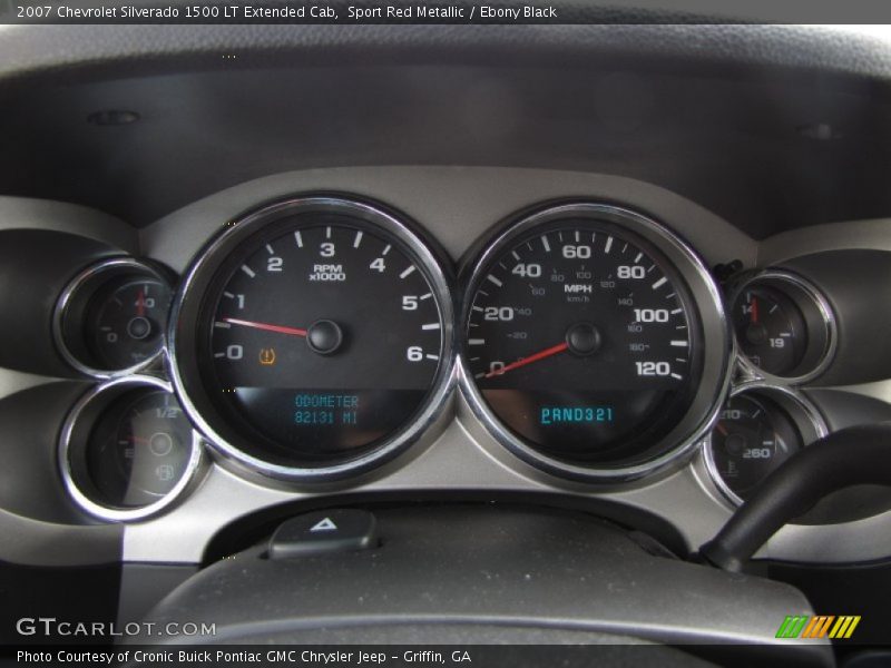 Sport Red Metallic / Ebony Black 2007 Chevrolet Silverado 1500 LT Extended Cab