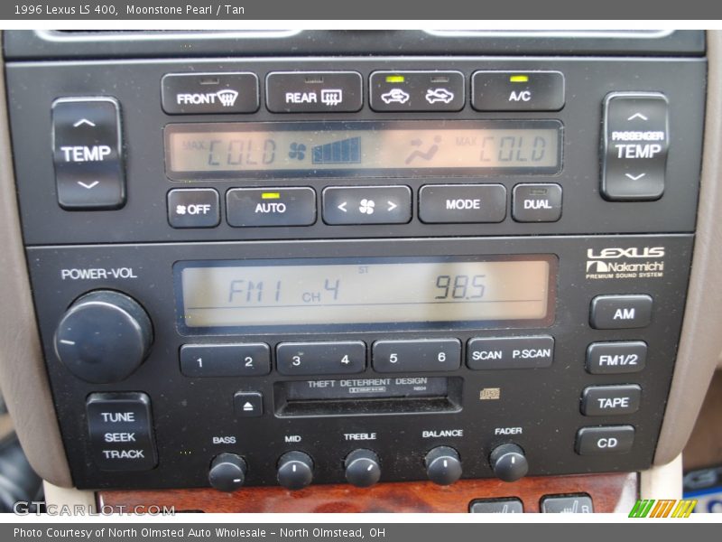 Controls of 1996 LS 400