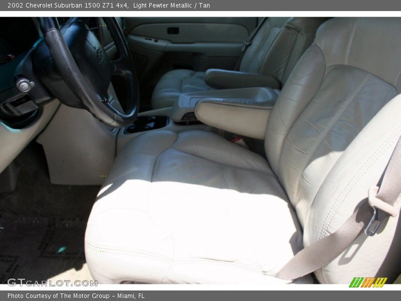 Light Pewter Metallic / Tan 2002 Chevrolet Suburban 1500 Z71 4x4