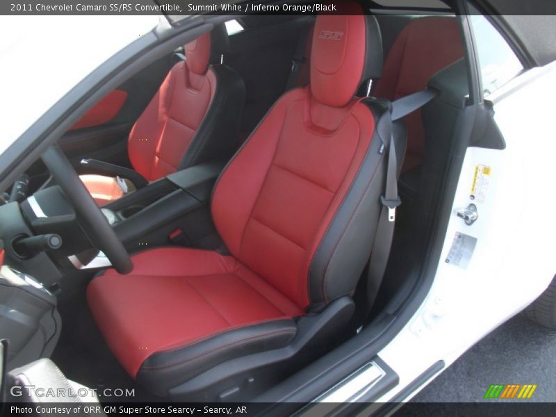  2011 Camaro SS/RS Convertible Inferno Orange/Black Interior