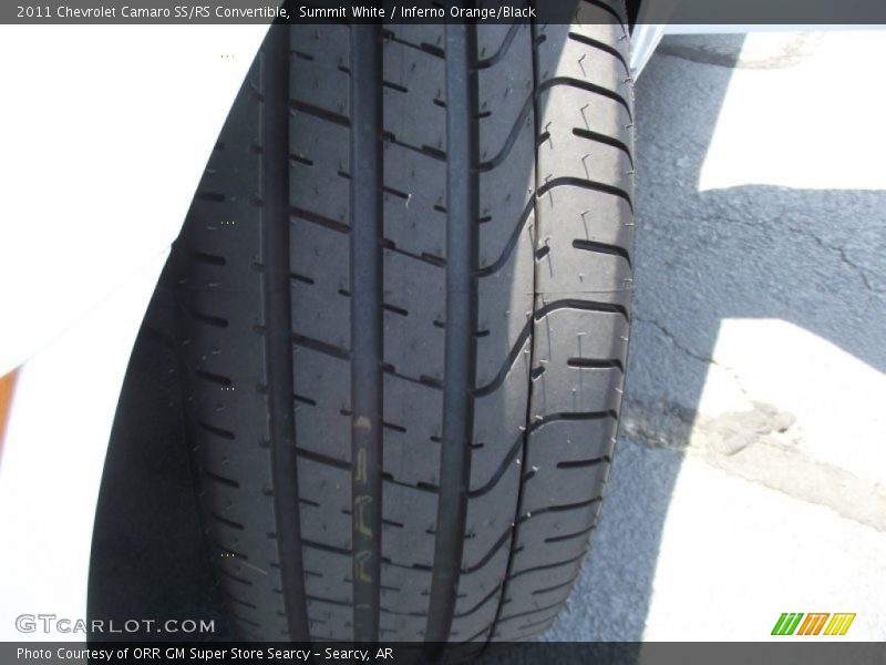 Summit White / Inferno Orange/Black 2011 Chevrolet Camaro SS/RS Convertible