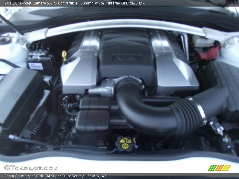 Summit White / Inferno Orange/Black 2011 Chevrolet Camaro SS/RS Convertible