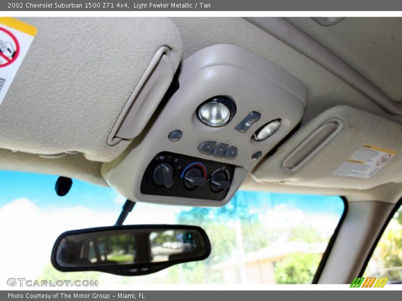 Light Pewter Metallic / Tan 2002 Chevrolet Suburban 1500 Z71 4x4