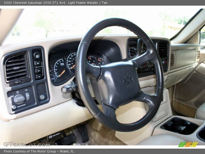 Light Pewter Metallic / Tan 2002 Chevrolet Suburban 1500 Z71 4x4