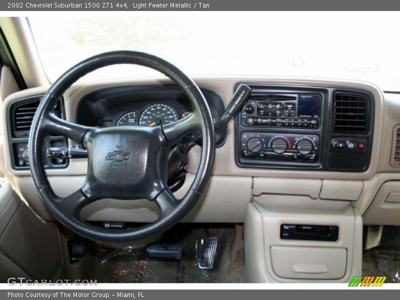 Light Pewter Metallic / Tan 2002 Chevrolet Suburban 1500 Z71 4x4