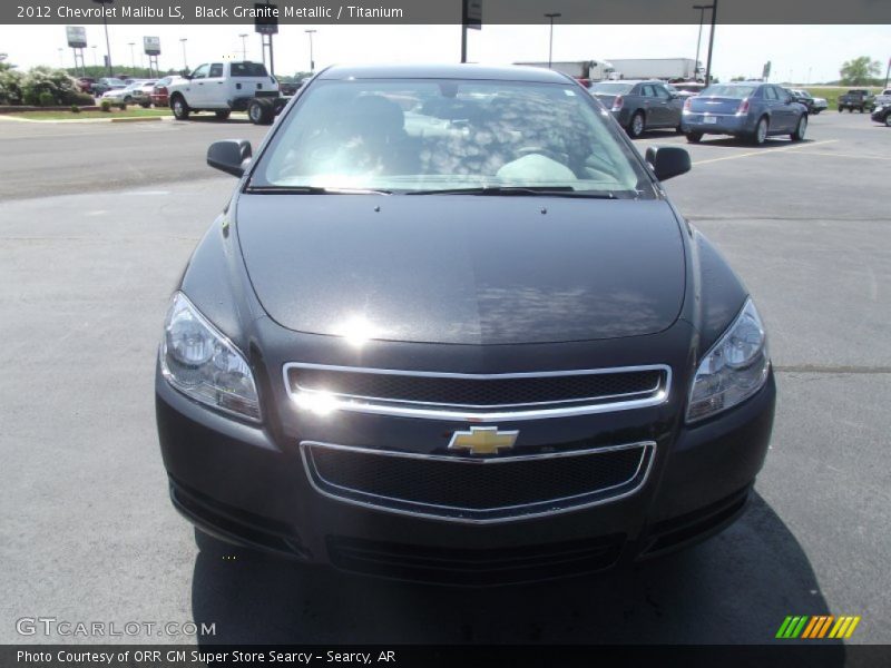 Black Granite Metallic / Titanium 2012 Chevrolet Malibu LS